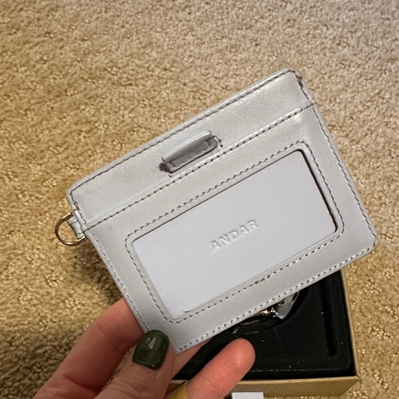 Andar - The Denner Periwinkle Leather Wallet - Picture 4 of 7